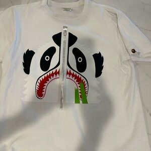 Bape Bathing Ape White Panda Graphic T-Shirt